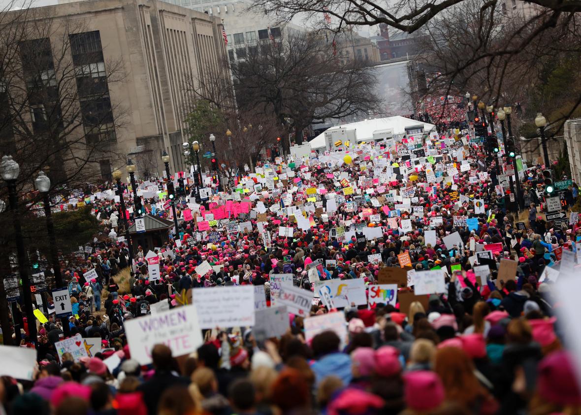 Women’s March on Washington beats expectations a halfmillion descend