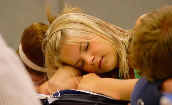 There's a legitimate reason why teenagers fall asleep in class.
