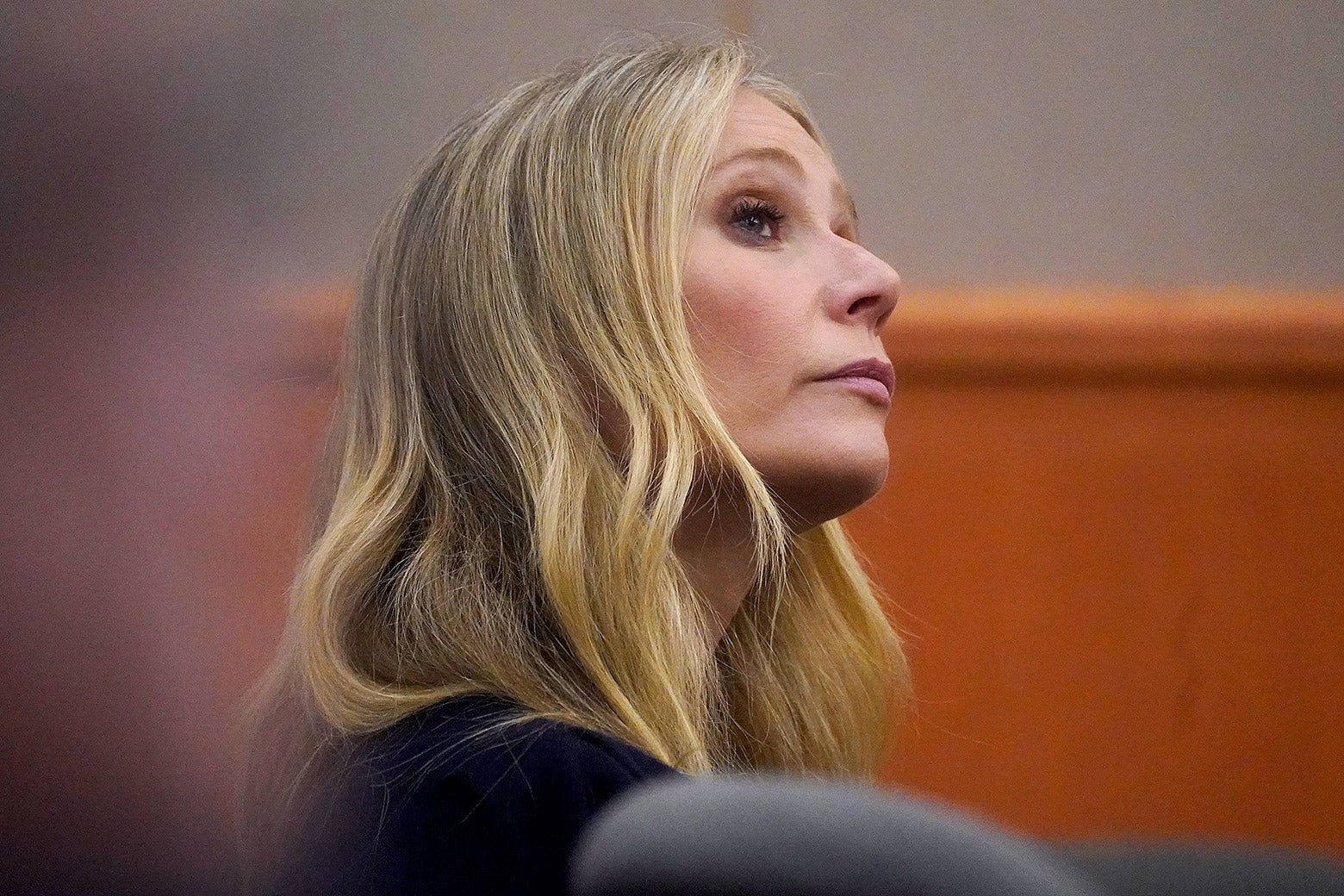 Gwyneth Paltrow sits in court during her trial on Friday in Park City, Utah. 