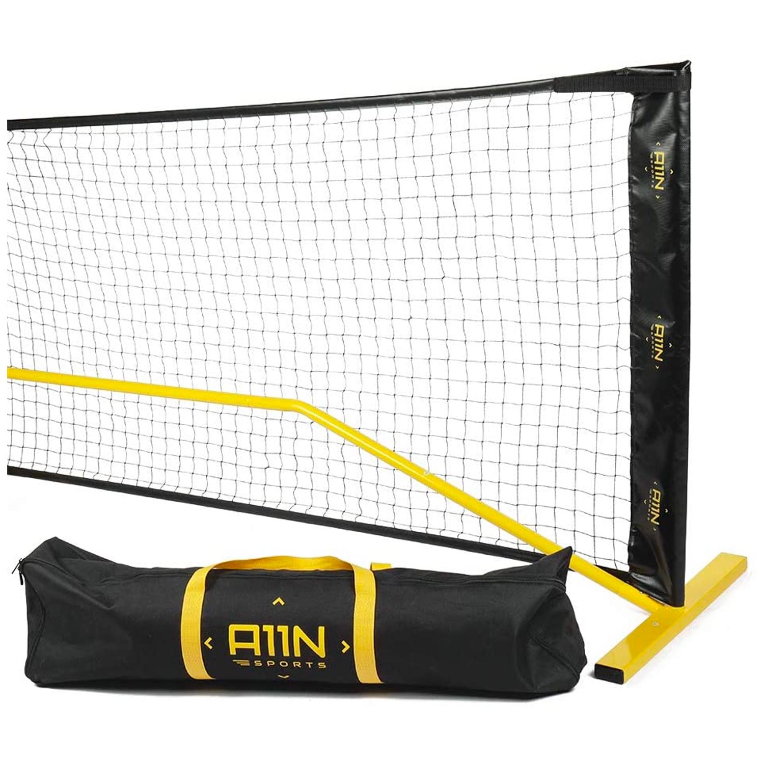 Pickleball net with carrying bag