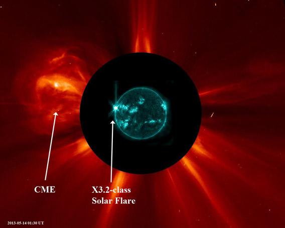 solar flare May 14