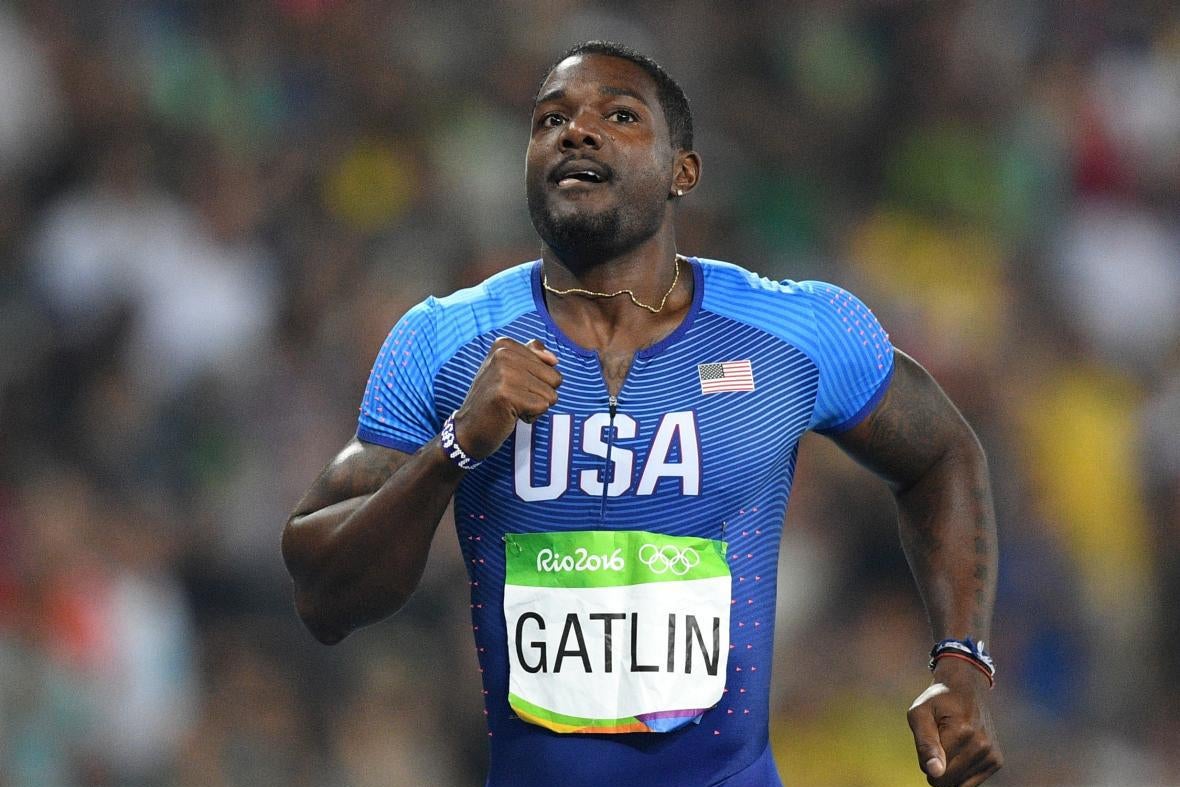 Gatlin running