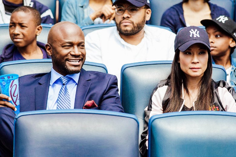 Taye Diggs and Lucy Liu in Set It Up.