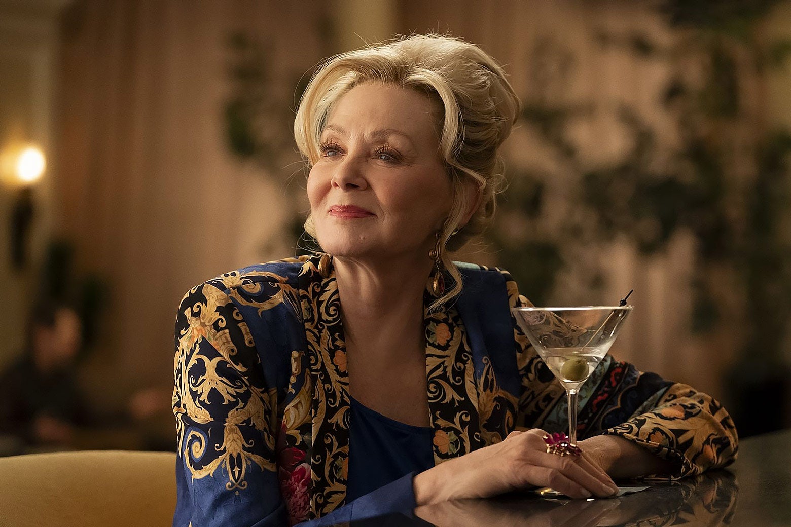 Jean Smart smiles in Hacks.