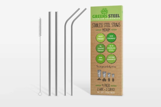 Stainless Steel Straw Set.