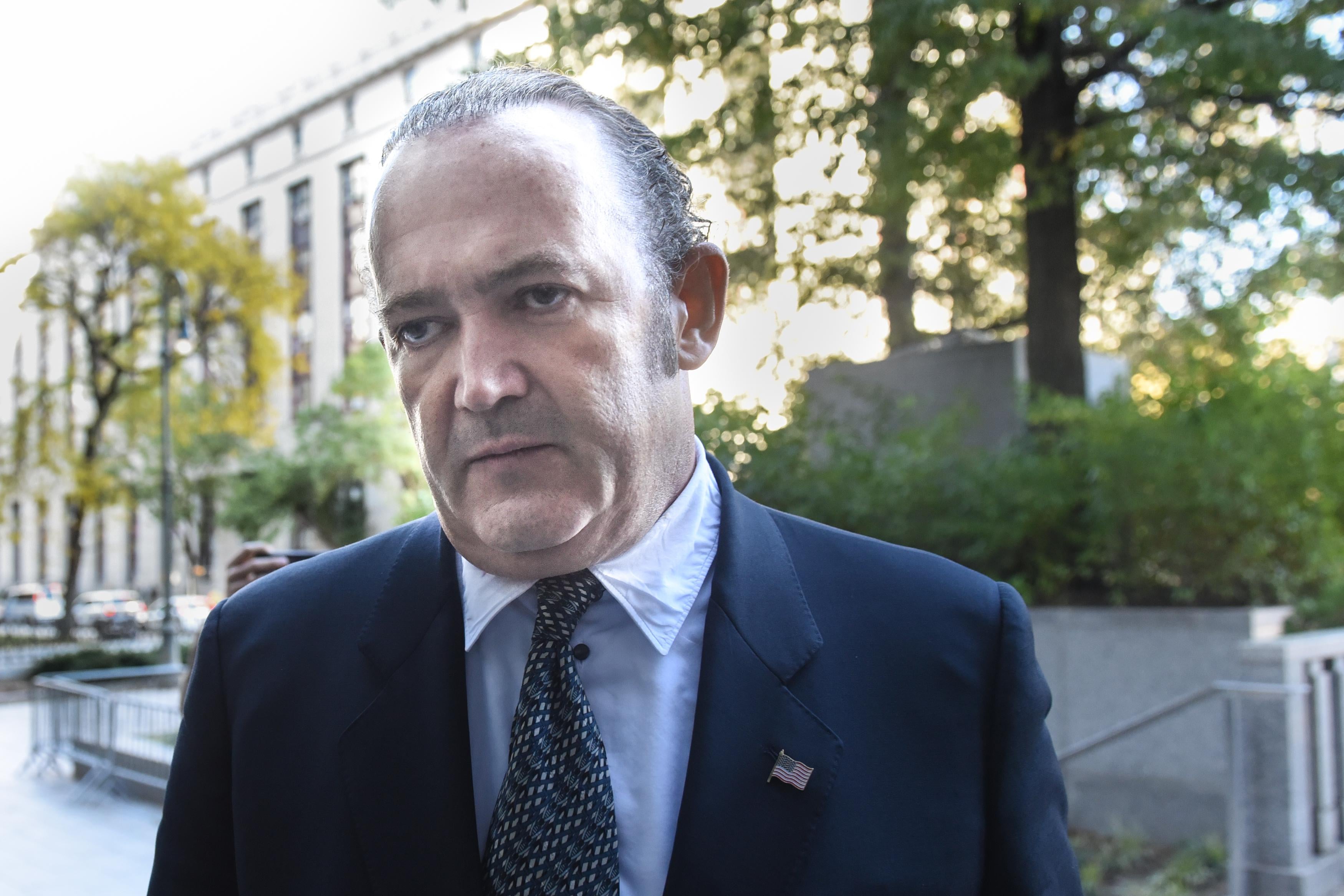 Igor Fruman arrives at federal court for an arraignment hearing on October 23, 2019 in New York City. 