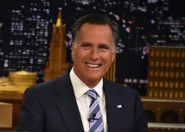 Mitt Romney Upbeat.
