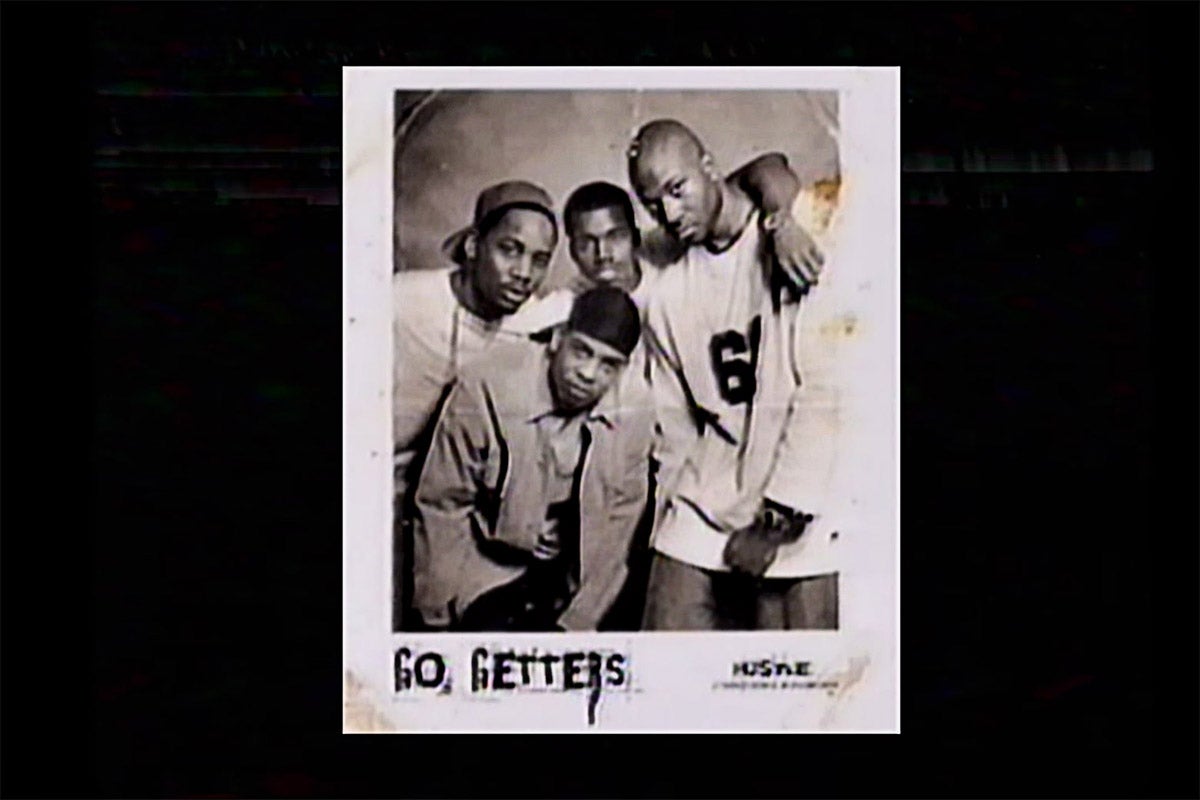 A promo photo of GLC, Timmy G, Arrowstar, and Kanye West aka The Go Getters