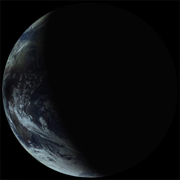 Elektro-L view of the eclipse