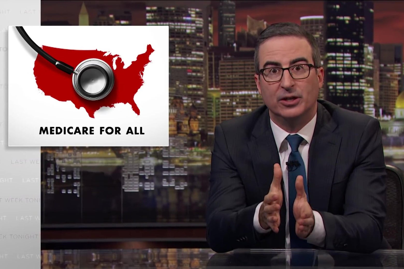 John Oliver Endorses “Medicare for All”