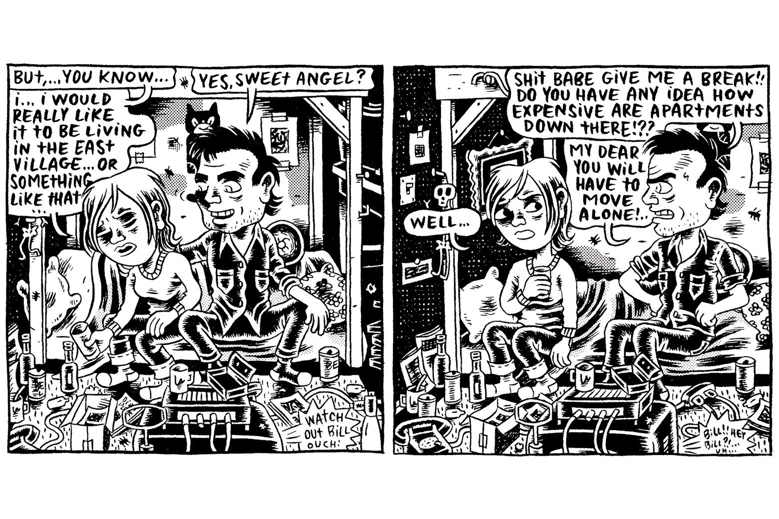 A woman and her boyfriend fight about where they live in New York.