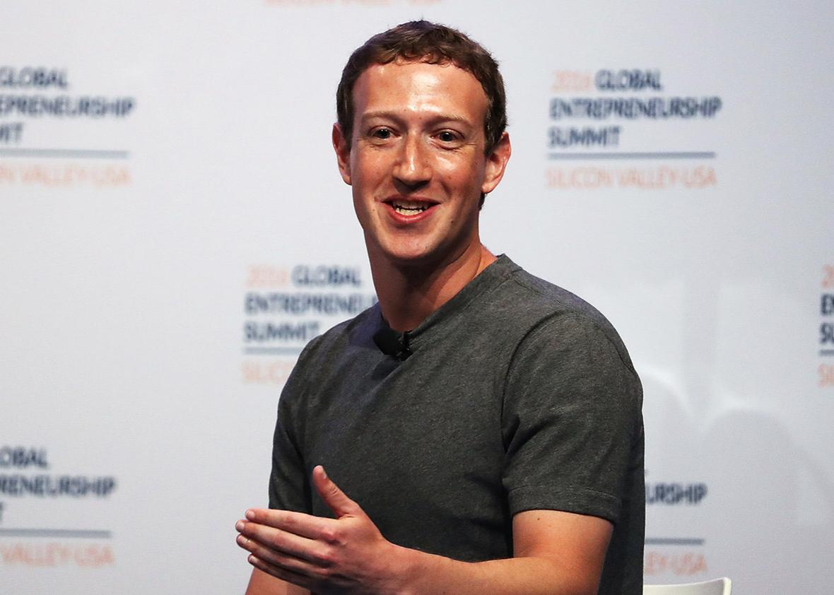 Facebook CEO Mark Zuckerberg speaks on a panel discussion with U.S. president Barack Obama during the 2016 Global Entrepreneurship Summit at Stanford University on June 24, 2016 in Stanford, California. 
