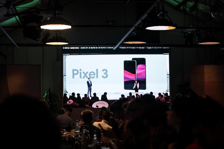 A Google Pixel 3 event
