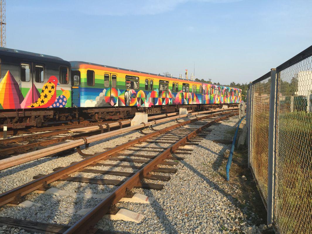 Okuda San Miguel brings his vibrant street art aesthetic to