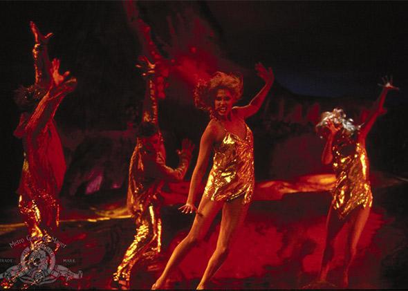 Elizabeth Berkley in Showgirls (1995).