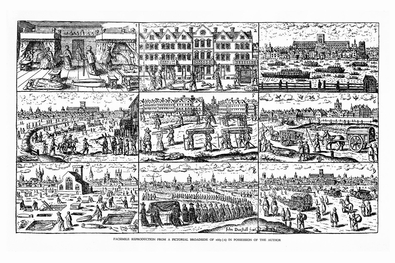 "The great plague in London in 1665," by Walter George Bell, ca. 1924.