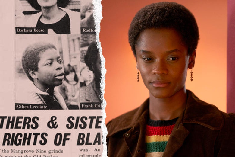 Altheia Jones and Letitia Wright as Altheia Jones.