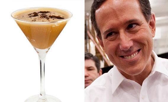 Cocktail photo by Artbox via Shutterstock http://www.shutterstock.com/gallery-288586p1.html  and photo of GOP Presidential Candidate Rick Santorum by Whitney Curtis/Getty Images.