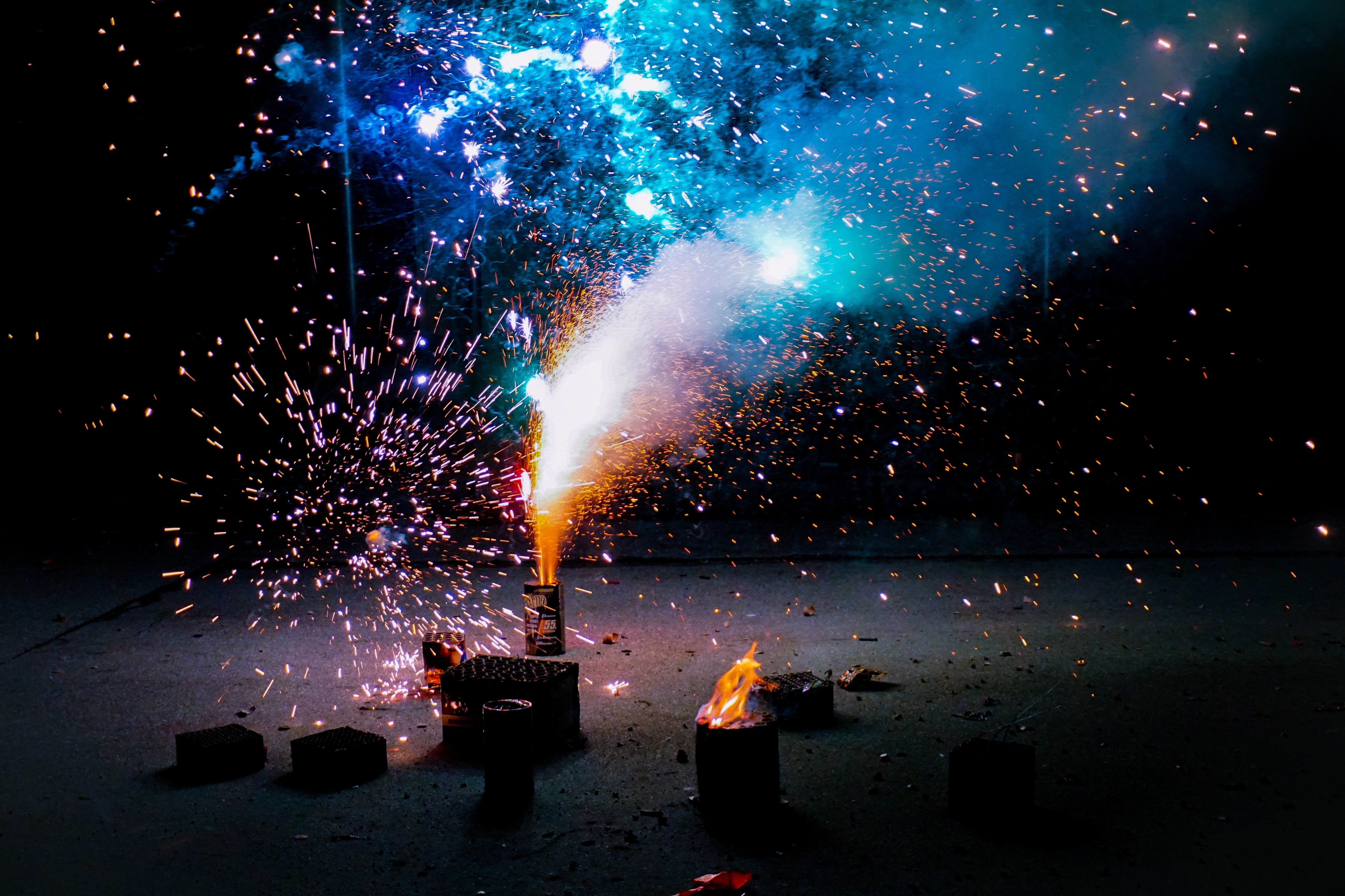 A firework exploding.
