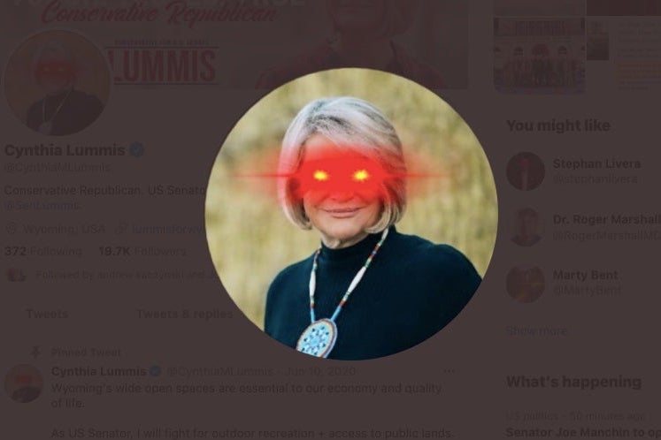 Why Does a U.S. Senator Have Laser Eyes on Twitter Now?