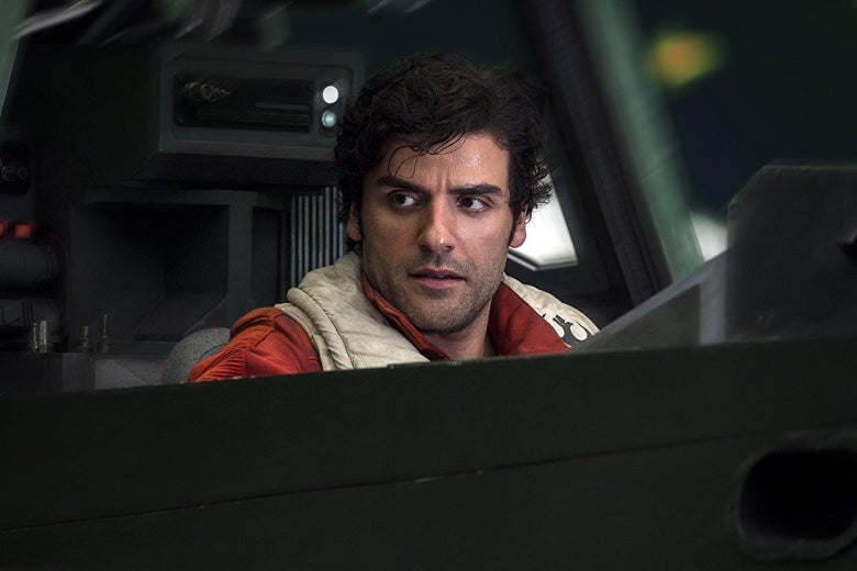 Oscar Isaac as Poe Dameron in Star Wars: Episode VIII - The Last Jedi.