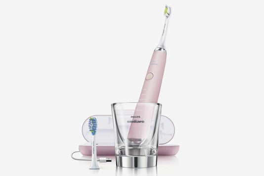Light pink Philips Sonicare DiamondClean toothbrush.
