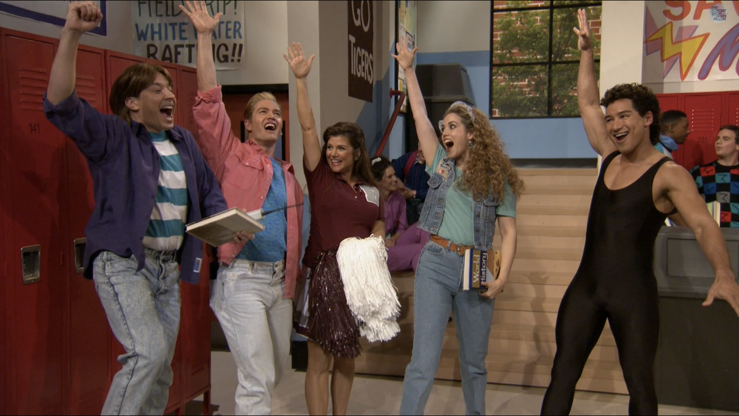 Jimmy Fallon Saved by the Bell reunion Watch most of the cast return