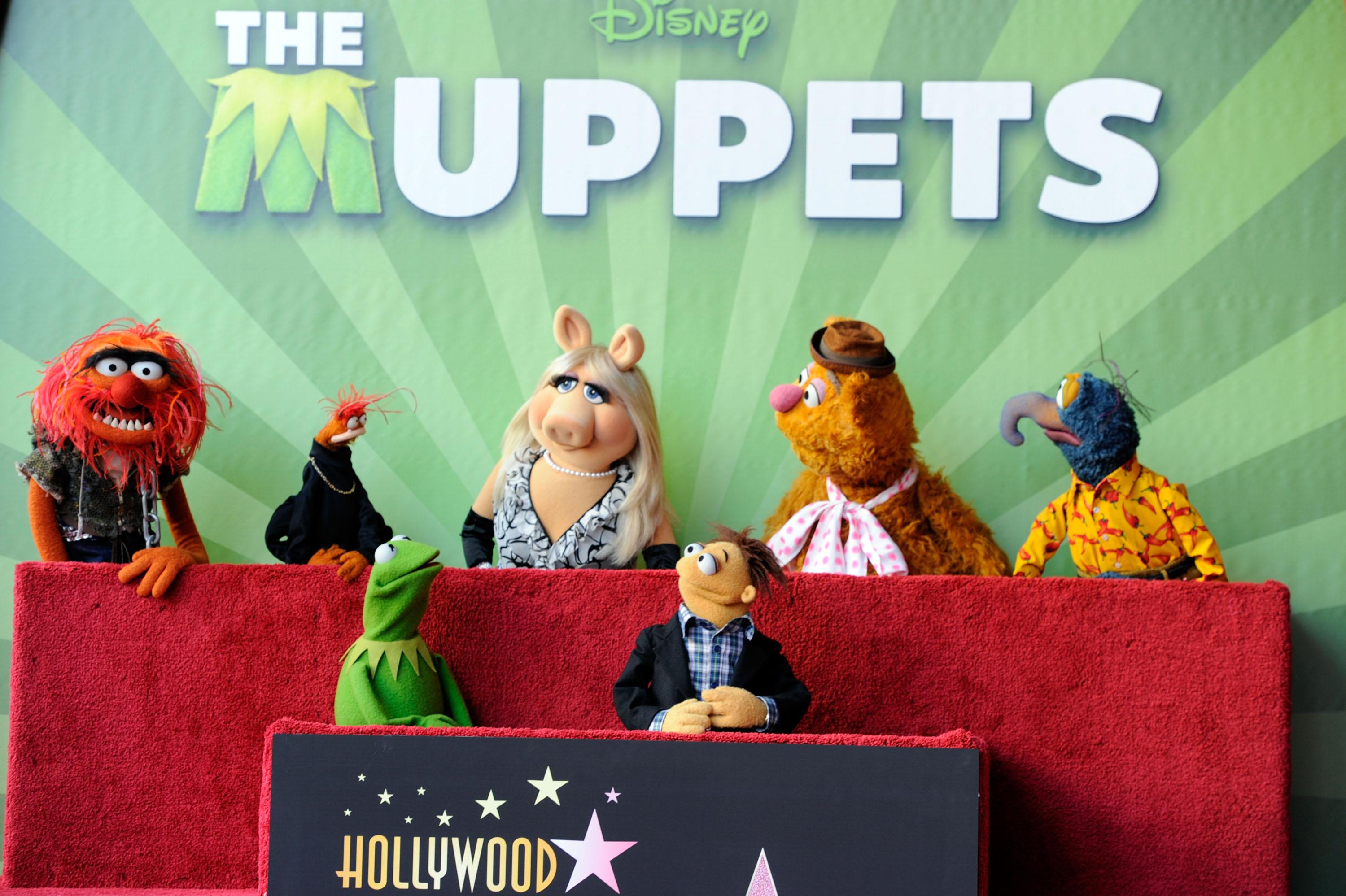 Kermit The Frog appears onstage during the Walt Disney Studios Motion Pictures presentation at CinemaCon 2012.