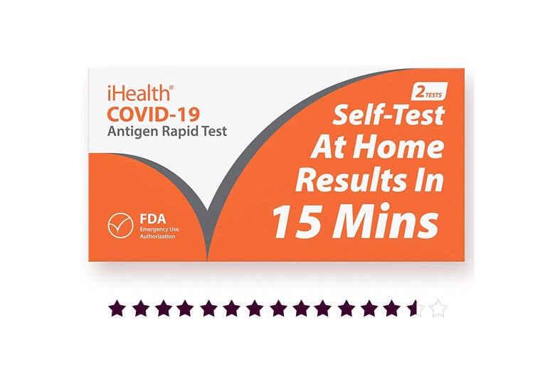 The iHealth rapid COVID test.