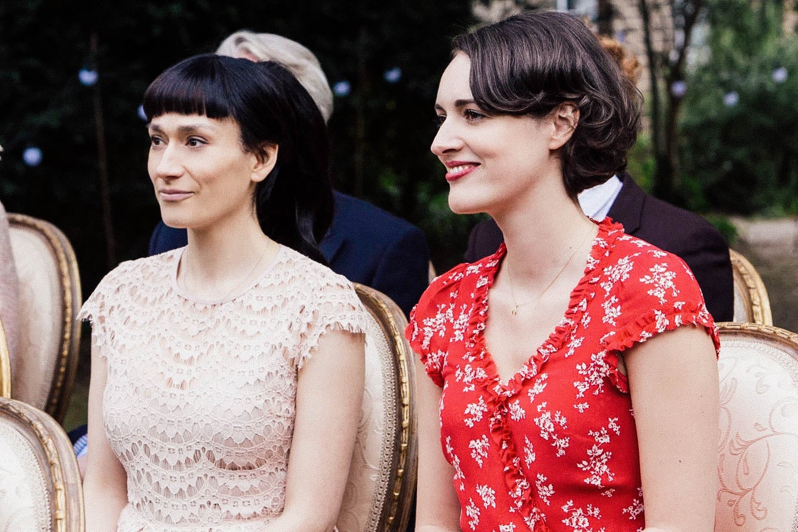 Sian Clifford as Claire and Phoebe Waller-Bridge as Fleabag in Fleabag.