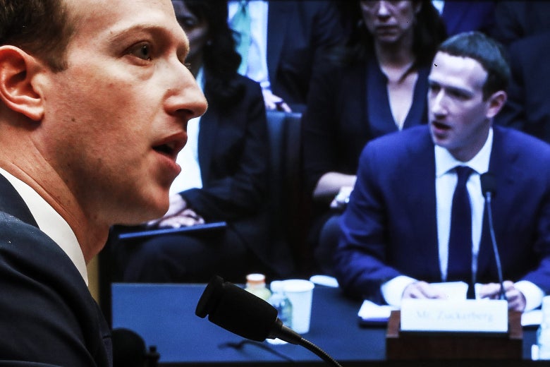 Facebook CEO Mark Zuckerberg testifies before the House Energy and Commerce Committee in the Rayburn House Office Building on Capitol Hill on Wednesday in Washington.