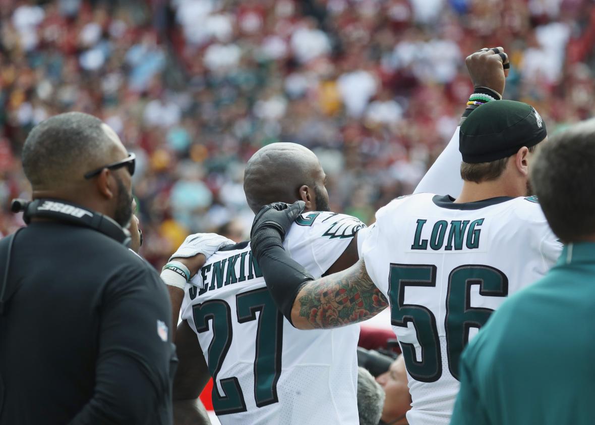 Malcolm Jenkins backs Kaepernick, dislikes NFL national anthem