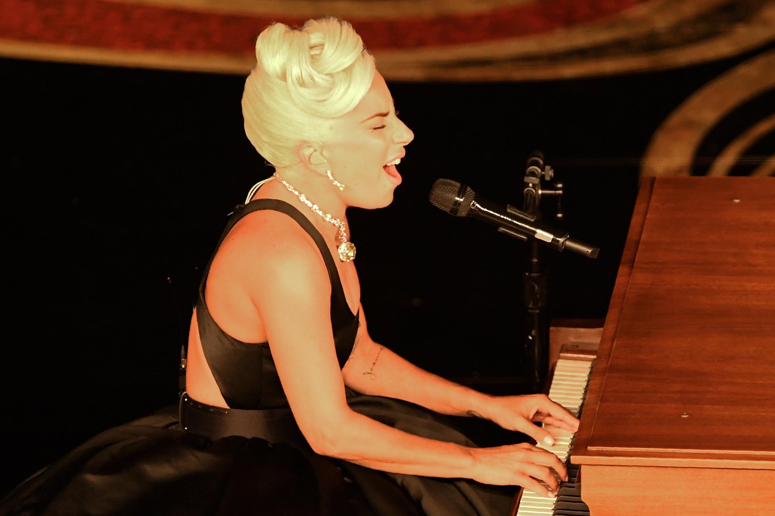 Lady Gaga sings 