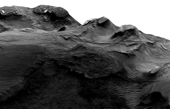 3D representation of ridges