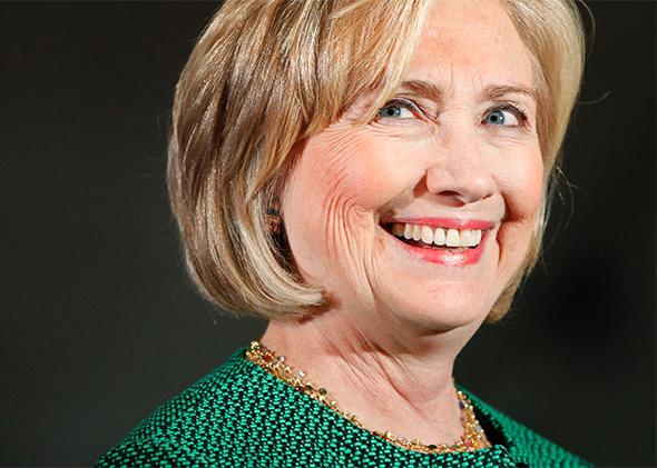 Hillary Clinton smiles