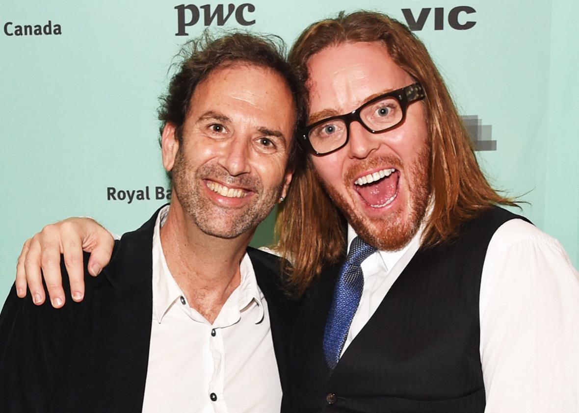 Danny Rubin and Tim Minchin, the writers of Groundhog Day, the musical.