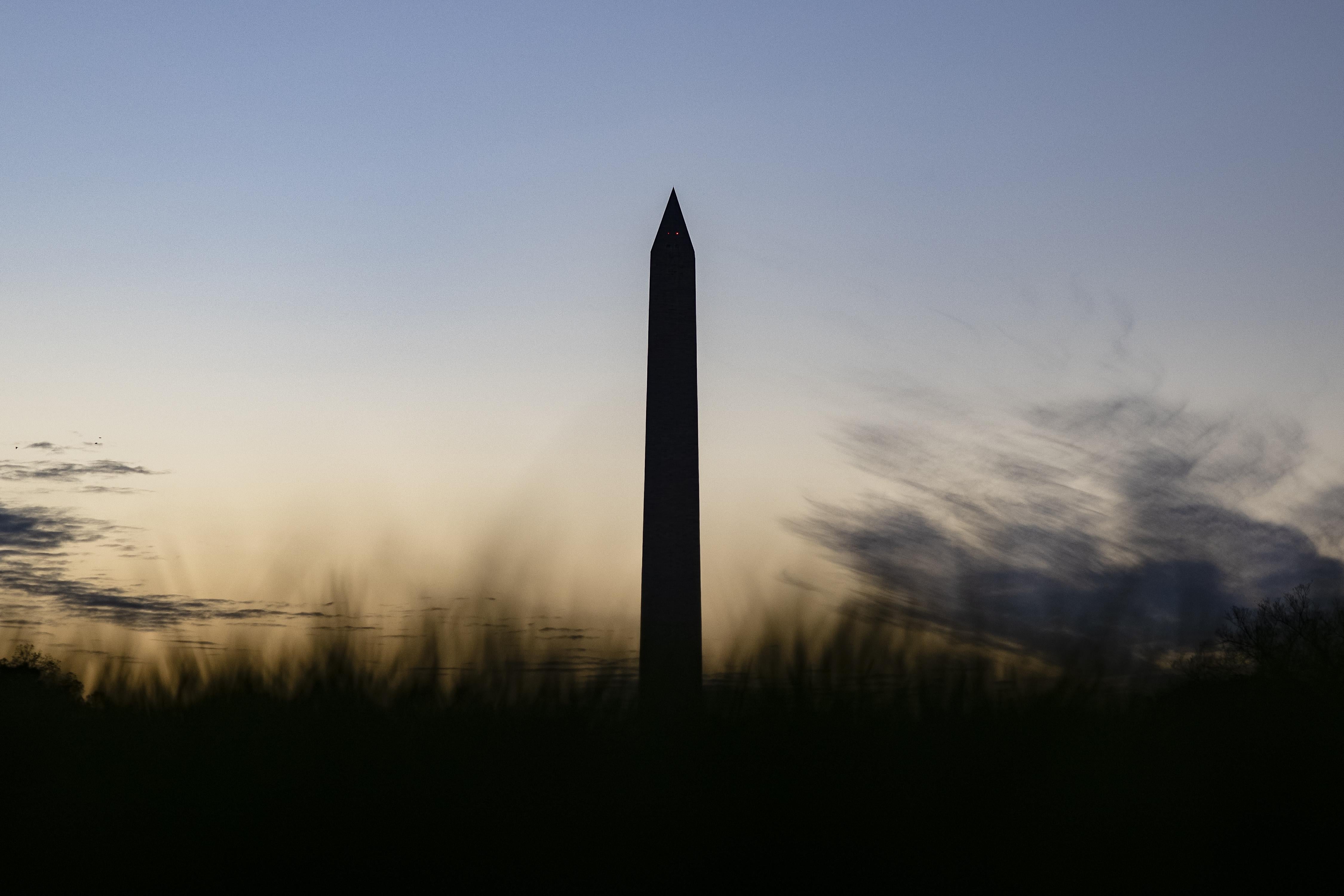 the Washington monument 