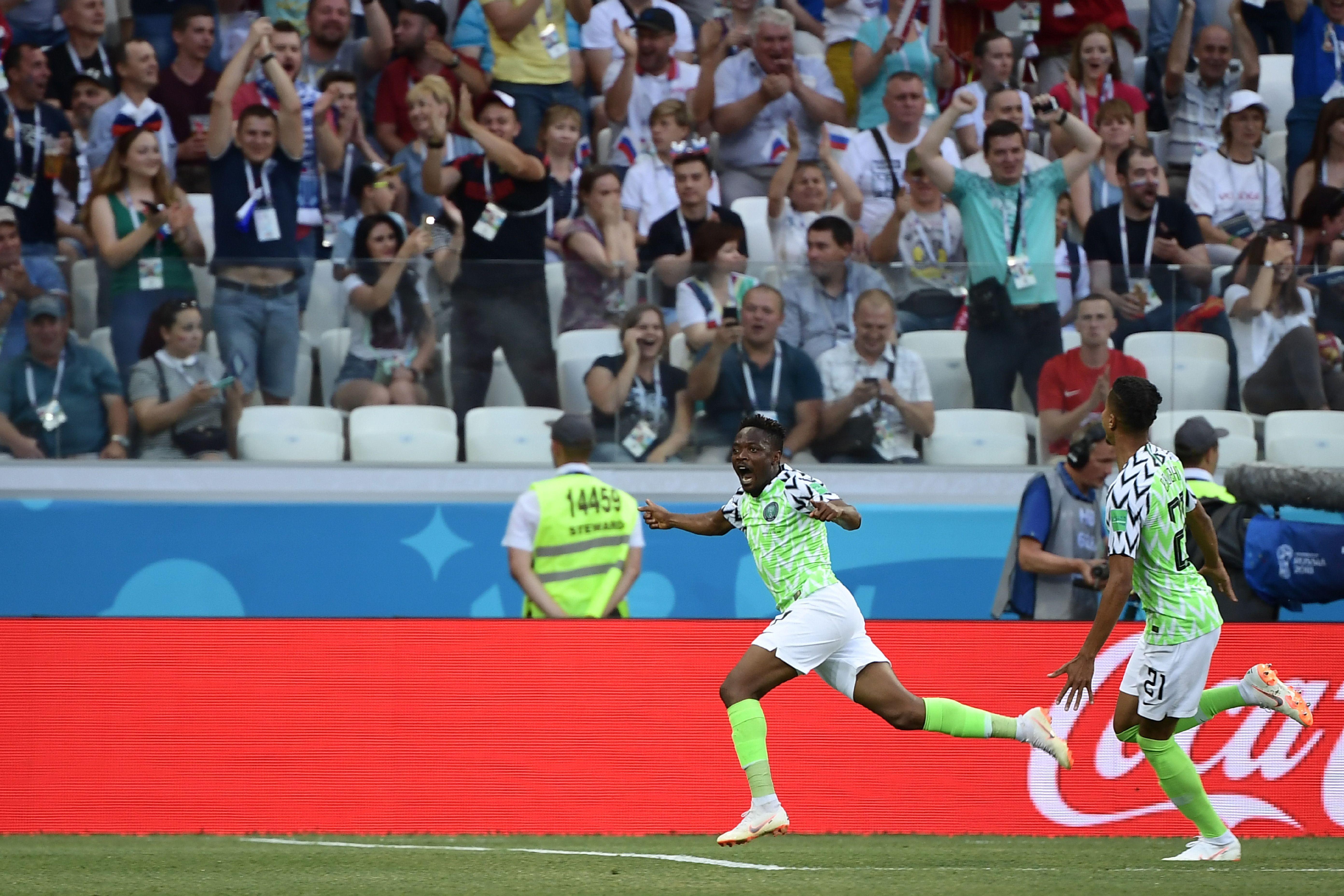 Nigeria Beats Iceland 2 0 Thanks To Ahmed Musa S Stunning Volley