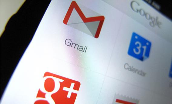 Google apps are shown on an Apple iPhone 5.