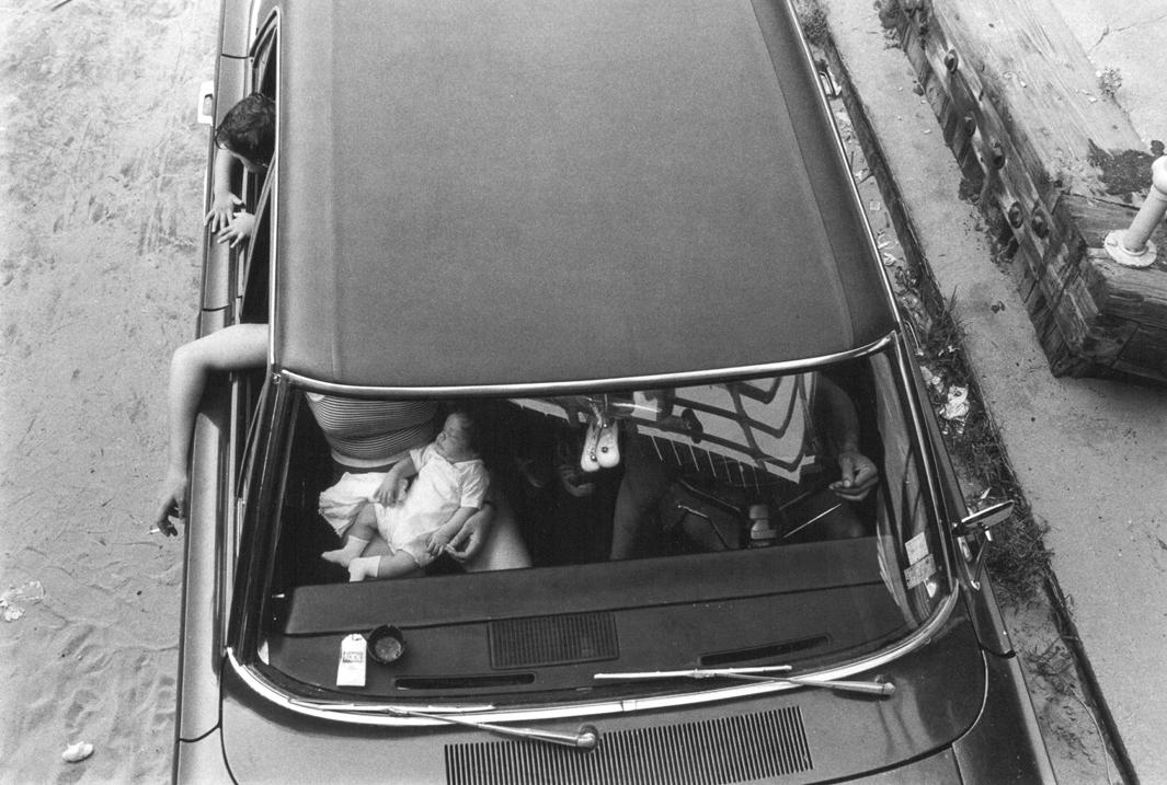Family in Car, Coney island, 1976.