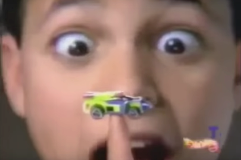 A screenshot from a Hot Wheels commercial.