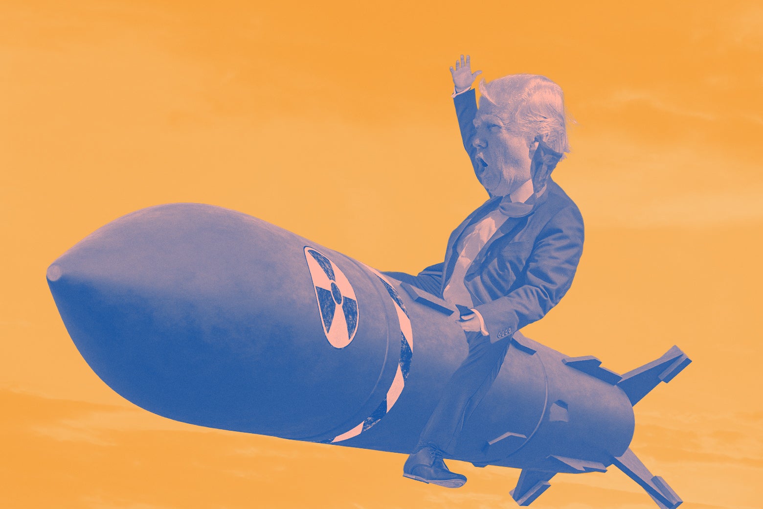 Oh, Fun, Trump Is Just Out Here Freestyling About Nuclear Weapons and the Middle East