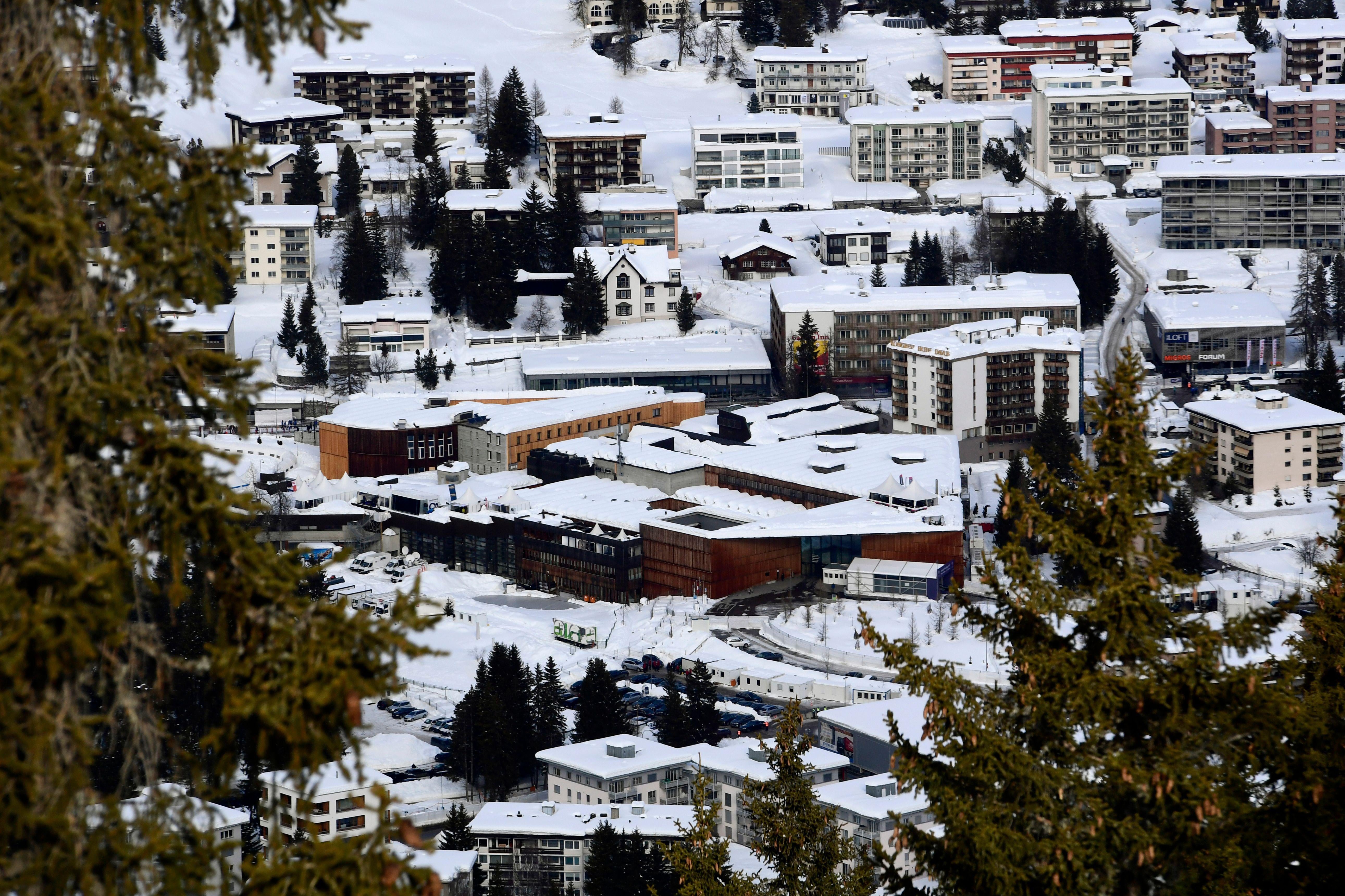 The buildings housing the World Economic Forum in Davos, Switzerland