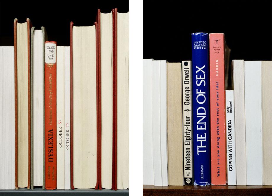 Nina Katchadourian's "Sorted Books"