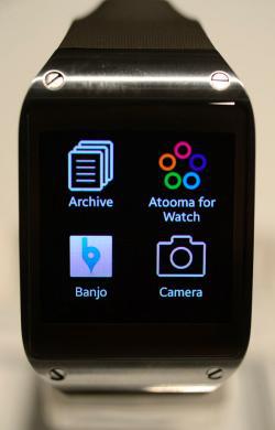 Samsung unveils its Galaxy Gear smartwatch at the IFA (Internationale Funkausstellung) electronics trade fair in Berlin on September 4, 2013.