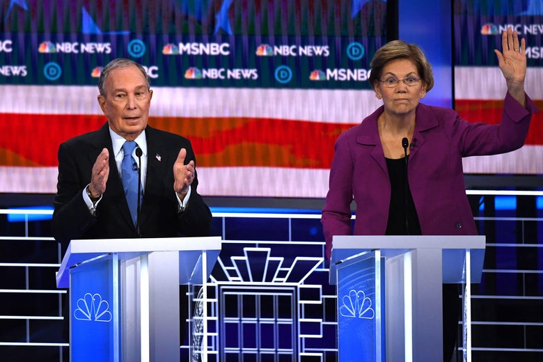 Image result for michael bloomberg debate stage