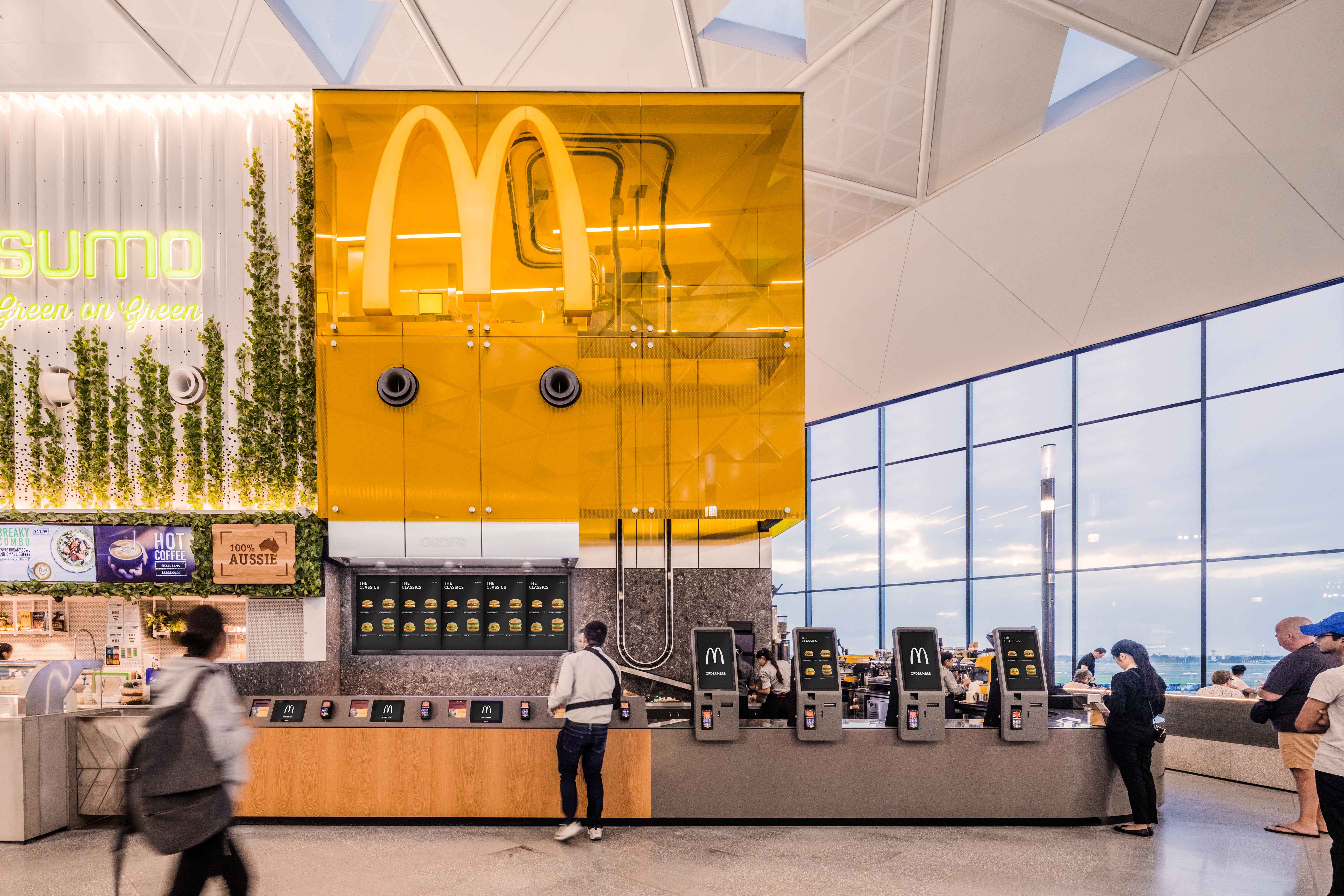 The Sky Kitchen McDonald's in the Sydney Airport.