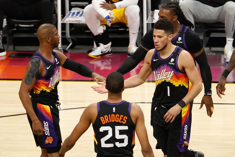 NBA playoffs: Booker steers Phoenix Suns past reigning NBA champions Los  Angeles Lakers