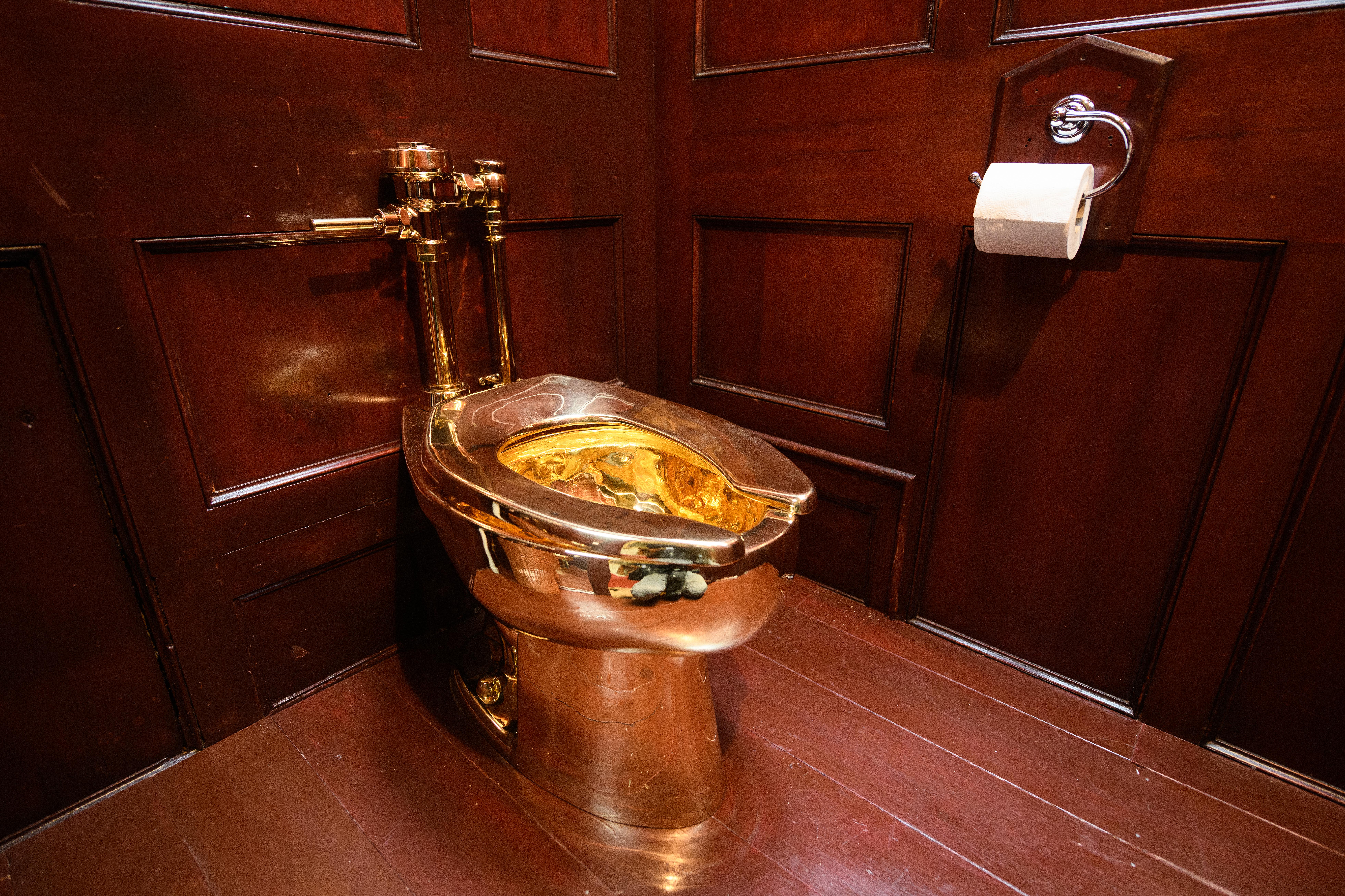 Solid gold toilet stolen from Winston Churchill’s birthplace.