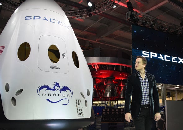 Elon Musk and the Dragon V2
